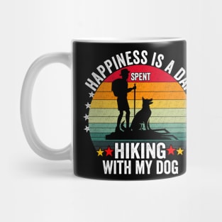 Happiness is a day spent hiking with my dog Mug